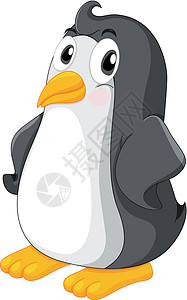 企鹅白色臀部野生动物翅膀卡通片乐趣情调快乐小路情感图片