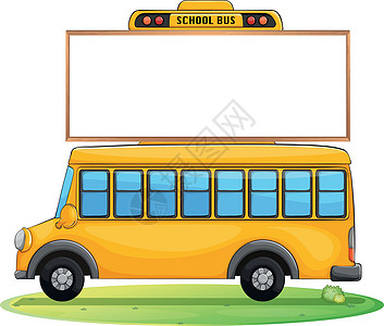 校车和野猪卡通片空白学校窗户草图旅行货车车辆运输载体图片