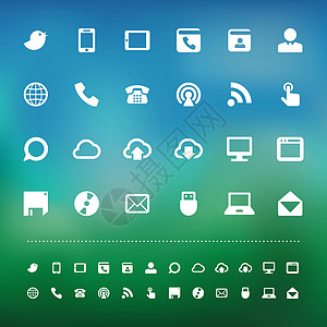 视网膜通信图标集手机日记网络地球网站界面邮件笔记本光盘互联网图片