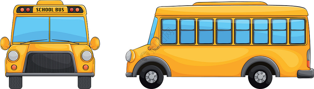 校车运输交通对象学习陆地车辆白色巴士交通工具公共汽车背景图片