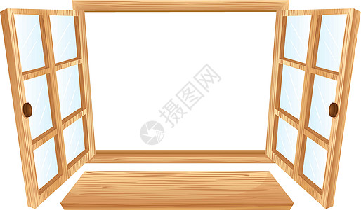 打开窗口合页家庭边界材料粮食木头长方形玻璃卡通片框架图片