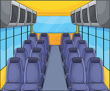 车辆座位安排员窗户盒子运输公共汽车长椅座舱飞机旅行行李草图图片