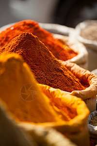 印度传统香料市场 印度食物零售情调胡椒异国烹饪销售辣椒文化芳香图片