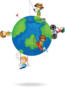 地球上的孩子帽子旗帜男性行星高尔夫球女性体操女士骑术海洋图片