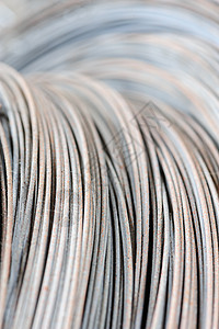 金属铁线背景框架绳索建筑电缆线圈技术工业宏观图片