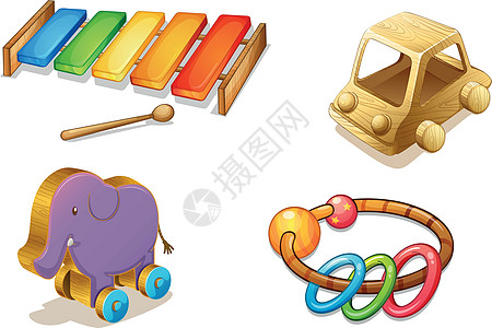 民谣音乐各种对象木琴享受车辆乐趣儿童民谣孩子们乐队音乐木头设计图片