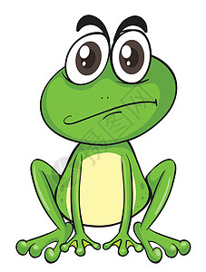 a青蛙婴儿悲哀荒野绘画两栖生物草图绿色动物野生动物图片