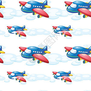 飞机计划接缝空气蓝色瓷砖红色运输扇子黄色车辆翅膀图片