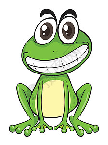 a青蛙两栖绘画草图喜悦绿色荒野野生动物眼睛动物微笑背景图片