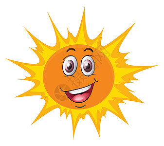 面子阳光绘画红色牙齿微笑温暖眼睛太阳日光装饰品背景图片