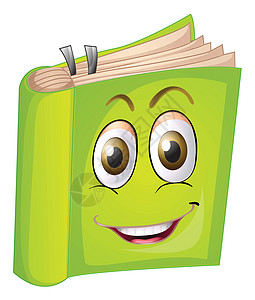 一本书情绪教育插图绘画文学绿色教科书知识眼睛文档图片