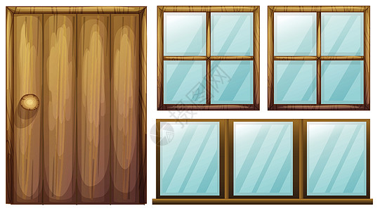 一扇门和窗户图片