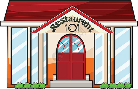 餐馆小写英语字母小吃店铺卡通片顾客商业午餐家庭图片