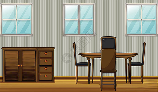 餐桌和衣柜房间玻璃绘画橱柜椅子用餐装饰地面风格座位图片
