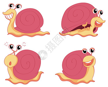 四只蜗牛图片