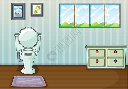 厕所座椅和旁桌图片