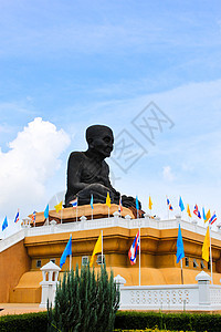 Tuad佛陀 泰国寺庙旅游艺术地标雕塑国家天空文化建筑学佛教徒旅行图片