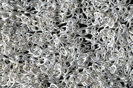 银链质黑色银链灰色纹理金属网格工匠宝石图片