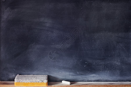 空白黑板教育纹理木头粉笔学校图板橡皮水平课堂图片