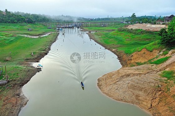 旱地和美丽的地方 泰国 桑克拉布里 康奇阳光岩石沙漠干旱石头天堂场地地形气候损害图片