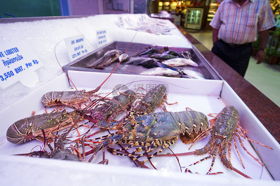 龙虾 海鲜 市场 泰国旅行鱼片菜单奢华寿司厨房闲暇店铺红色美食图片