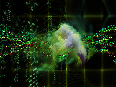 化学背景生物学开发基本粒子黑色基因元素物质缩影生活技术图片