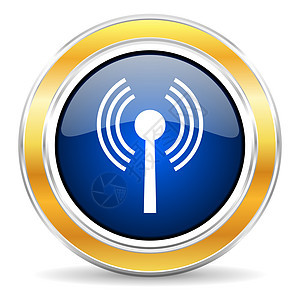 wifi 图标技术蓝色药片网络收音机局域网按钮手机数据圆圈图片