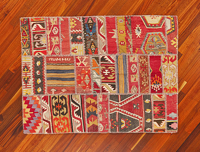 土地毯古董红色羊毛挂毯工艺小地毯装饰品艺术编织丝绸图片