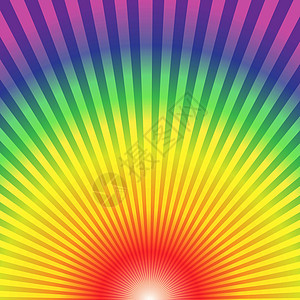 彩虹弧射线自下而上抽象背景图片