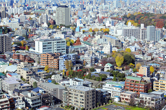 东京天际天线摩天大楼景观晴天房子城市建筑建筑学风景图片