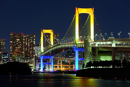 东京湾建筑建筑学摩天大楼彩虹旅行天际日落风景海景海洋图片