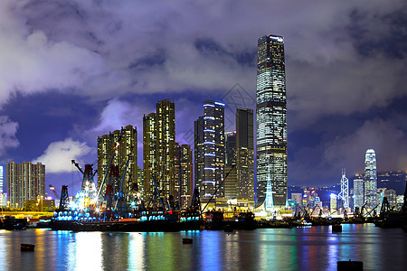 香港九龙区景观城市风景商业摩天大楼建筑建筑学公司场景经济图片