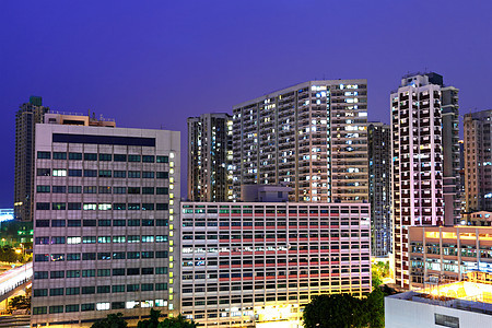 香港市中心城市景观房子住宅场景天空天际建筑学财产民众图片