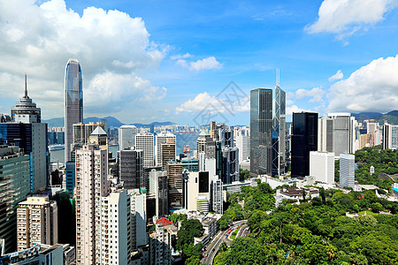 香港天线办公室阳光天际场景顶峰摩天大楼商业景观天空建筑图片