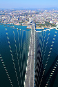 桥观望神户天线海岸明石反射电缆海岸线世界旅行支撑建筑图片