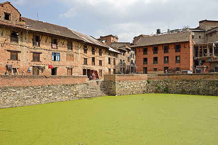 Kokhana村 尼泊尔加德满都高地建筑传统衣服国家池塘密度旅行乡村农村图片