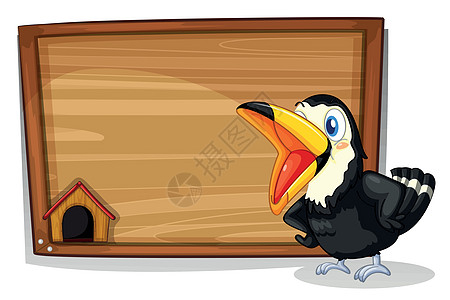 黑鸟的木板空板图片