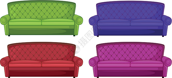 四色四色沙发图片