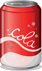 一瓶可口可乐可乐金属苏打红色汽水饮料贮存口渴碳酸食物图片