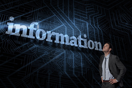反对未来派黑色和蓝色背景的信息计算机一个字职业短发电路板头发商业双手辉光曲线图片