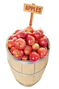 苹果桶营养食物展示健康市场生产红色嘎拉水果图片