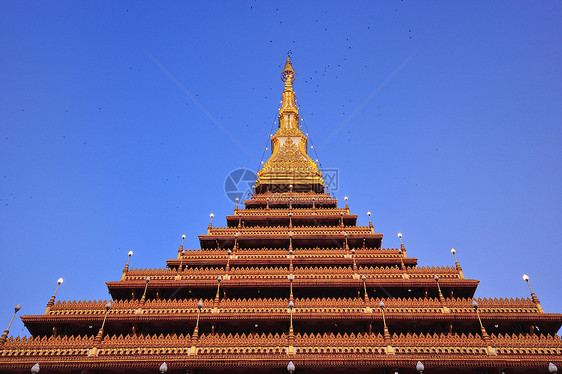 泰国寺金塔旅行祷告佛塔佛教徒旅游建筑学寺庙艺术历史游客图片