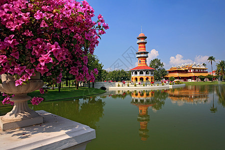 泰国阿尤塔亚邦帕内宫高塔建筑设计岗楼天文台建筑建筑学旅游堡垒图片
