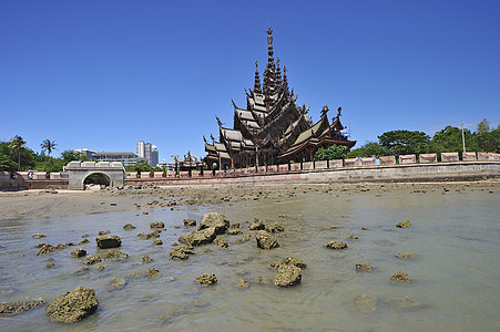 泰国巴塔亚真相保护馆文化阳光神话花园避难所上帝宗教风景纪念碑地方图片