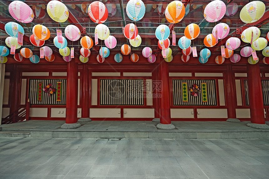 新加坡中华城的佛像牙寺金子旅游街道寺庙地标佛教徒崇拜遗迹雕塑宗教图片