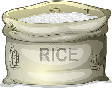一袋白米饭图片