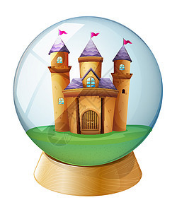 水晶球里面的城堡图片