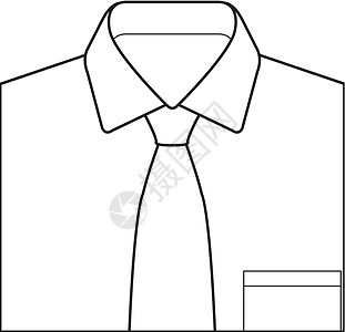 衬衫和铁丝矢量绘画夹子衣领蓝色纺织品商业插图白色服装男人图片