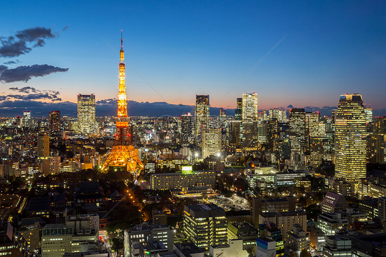 东京塔景观地方城市地标天际旅行观景台旅游目的地日落图片