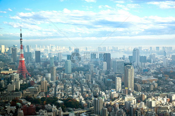 东京塔摩天大楼日落地标城市旅游天际观景台地方景点旅行图片